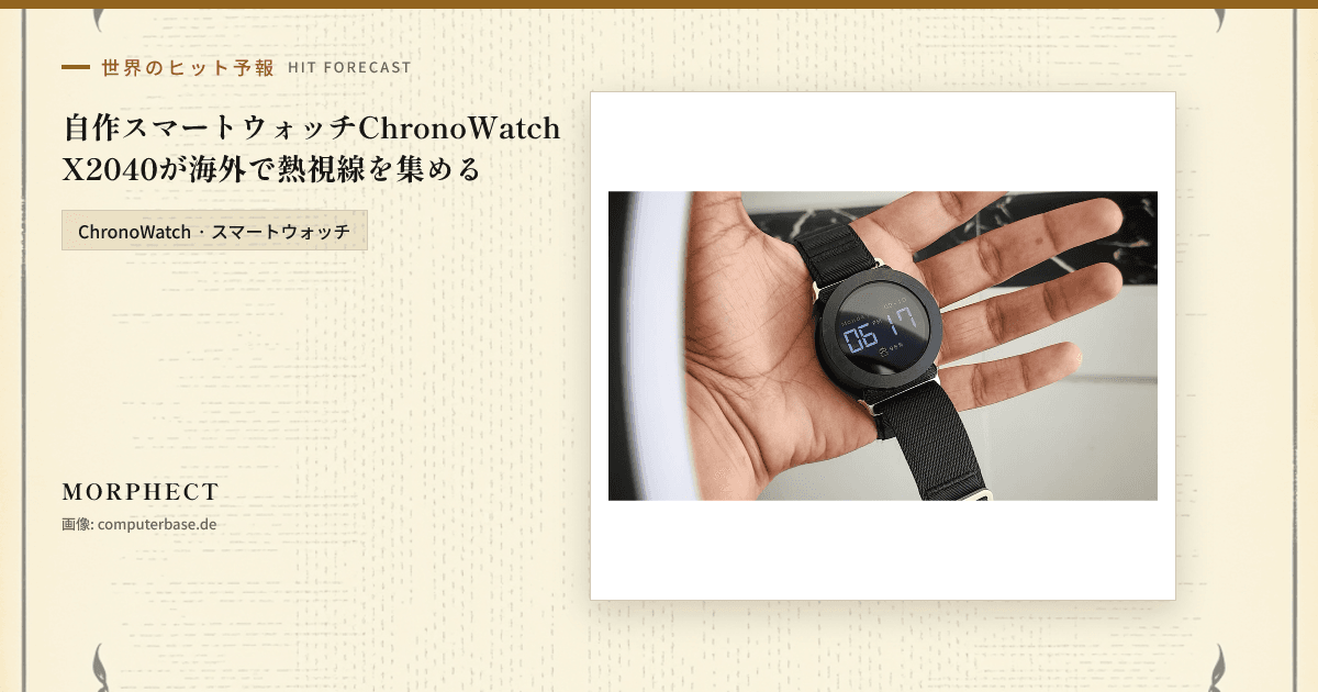 ChronoWatch X2040の紹介カード
