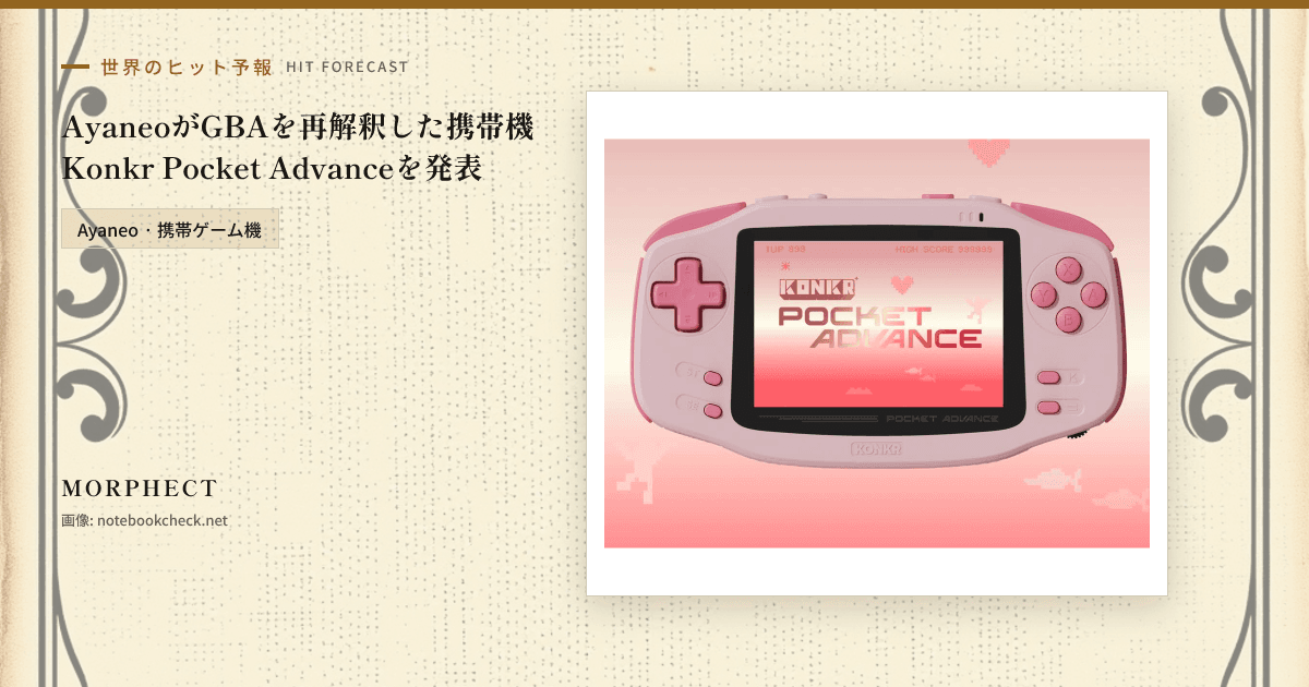 Ayaneo Konkr Pocket Advanceの紹介カード